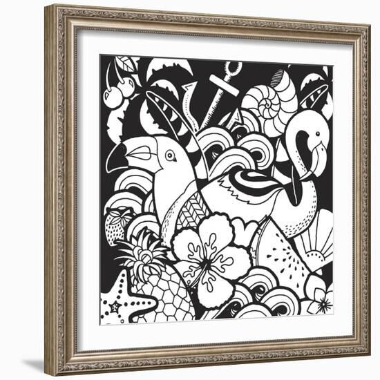 Island Fun-Hello Angel-Framed Giclee Print