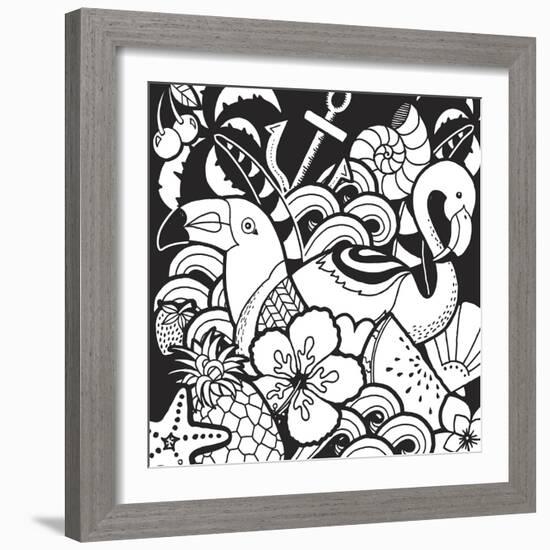 Island Fun-Hello Angel-Framed Giclee Print