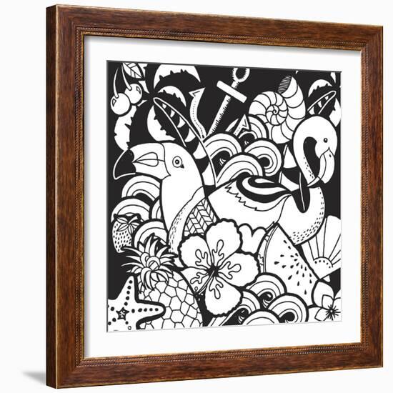 Island Fun-Hello Angel-Framed Giclee Print