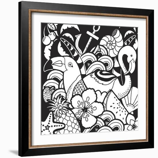 Island Fun-Hello Angel-Framed Giclee Print