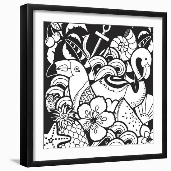 Island Fun-Hello Angel-Framed Giclee Print