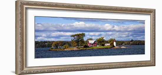 Island Home and Lighthouse on the Thousand Islands, New York, USA-Joe Restuccia III-Framed Photographic Print