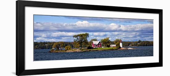 Island Home and Lighthouse on the Thousand Islands, New York, USA-Joe Restuccia III-Framed Photographic Print