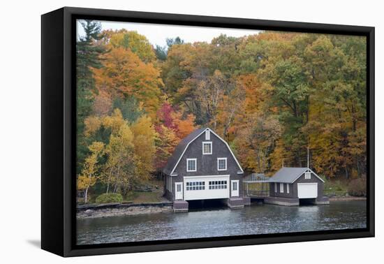 Island Home in Autumn, American Narrows, New York, USA-Cindy Miller Hopkins-Framed Premier Image Canvas