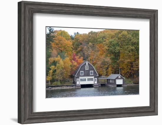 Island Home in Autumn, American Narrows, New York, USA-Cindy Miller Hopkins-Framed Photographic Print