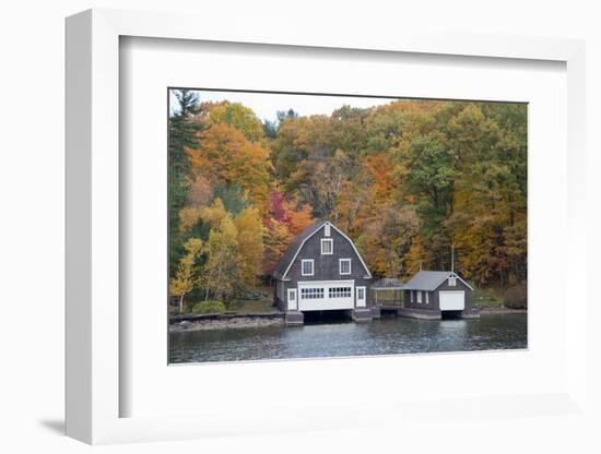 Island Home in Autumn, American Narrows, New York, USA-Cindy Miller Hopkins-Framed Photographic Print