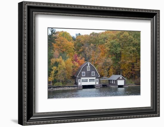 Island Home in Autumn, American Narrows, New York, USA-Cindy Miller Hopkins-Framed Photographic Print