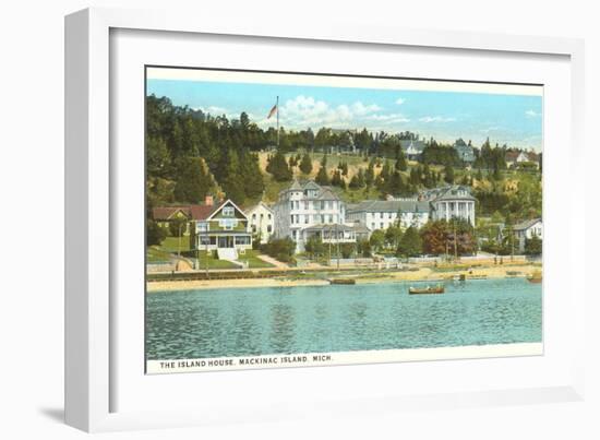 Island House, Mackinac Island, Michigan-null-Framed Art Print