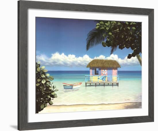 Island Hut-Daniel Pollera-Framed Art Print