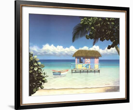 Island Hut-Daniel Pollera-Framed Art Print