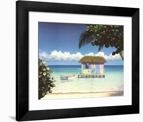 Island Hut-Daniel Pollera-Framed Art Print