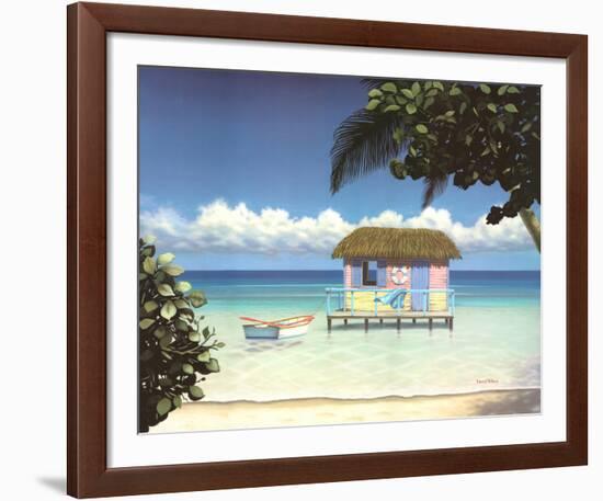 Island Hut-Daniel Pollera-Framed Art Print