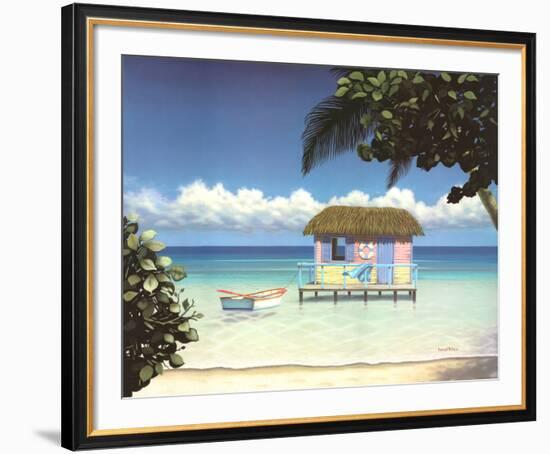 Island Hut-Daniel Pollera-Framed Art Print