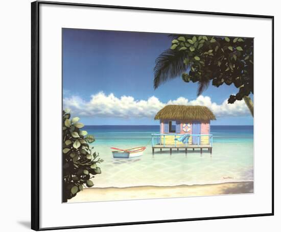 Island Hut-Daniel Pollera-Framed Art Print