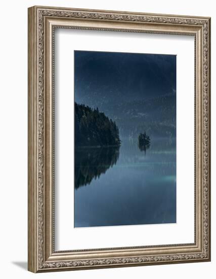 Island in Lake Eibsee-By-Framed Photographic Print