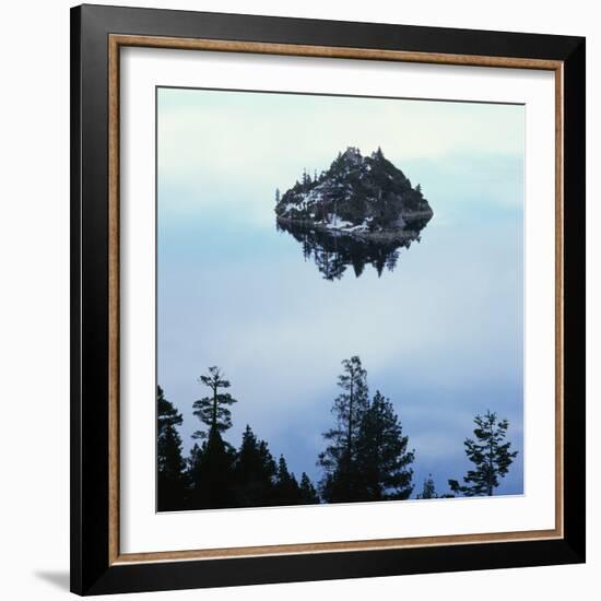 Island in Lake Tahoe-Micha Pawlitzki-Framed Photographic Print