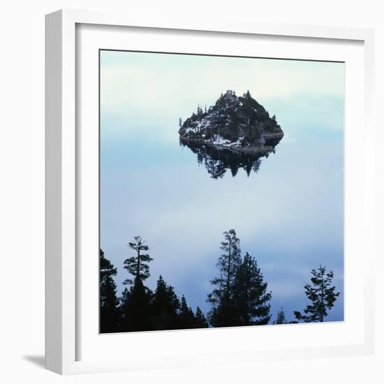 Island in Lake Tahoe-Micha Pawlitzki-Framed Photographic Print