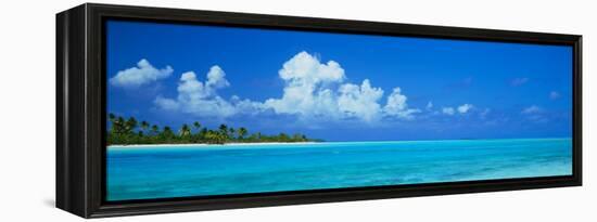 Island in the Ocean, Polynesia-null-Framed Premier Image Canvas