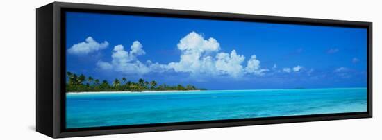 Island in the Ocean, Polynesia-null-Framed Premier Image Canvas