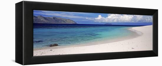 Island in the Sea, Veidomoni Beach, Mamanuca Islands, Fiji-null-Framed Premier Image Canvas