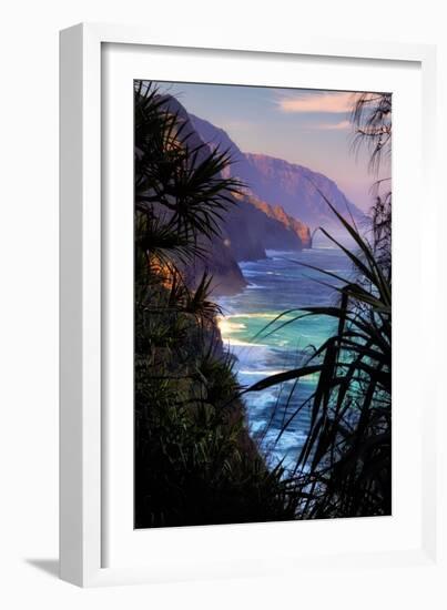 Island Magic Hawaii Kauai N? Pali Coast State Park Aloha-Vincent James-Framed Photographic Print