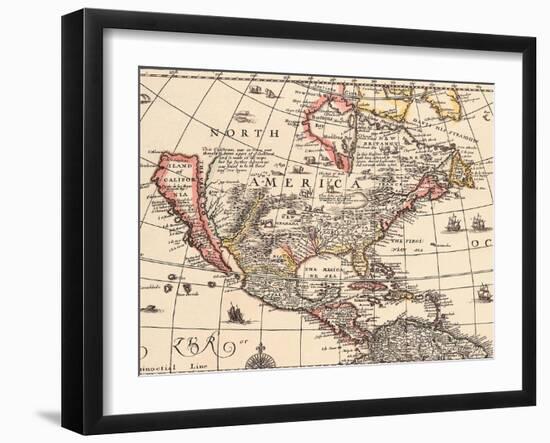 Island of California 1666-null-Framed Giclee Print