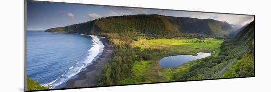 Island of Hawaii, Hawaii: Elevated View of Waipio Valley.-Ian Shive-Mounted Photographic Print