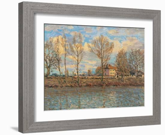 Island of La Grande Jatte, Neuilly sur Seine-Alfred Sisley-Framed Art Print