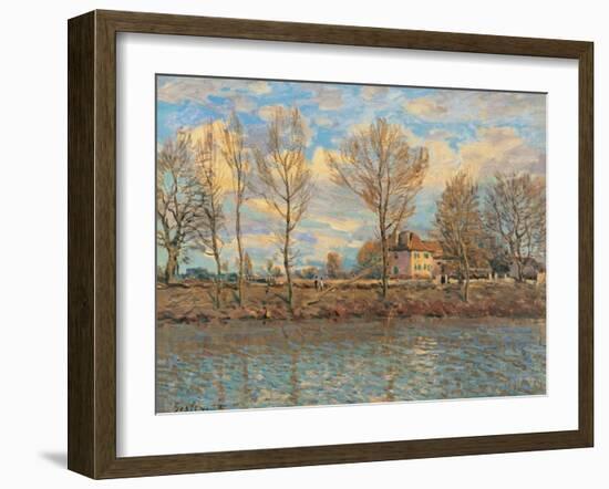 Island of La Grande Jatte, Neuilly sur Seine-Alfred Sisley-Framed Art Print