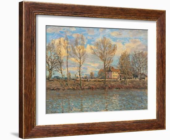 Island of La Grande Jatte, Neuilly sur Seine-Alfred Sisley-Framed Art Print