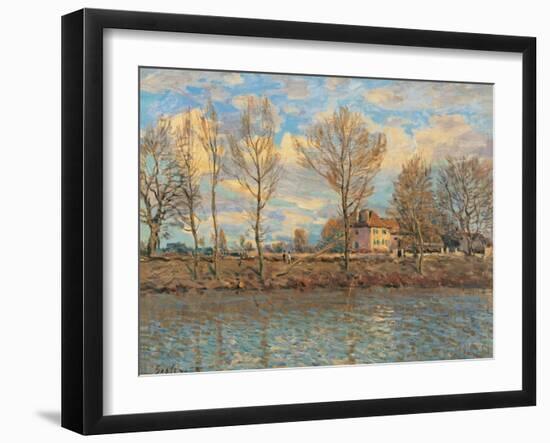 Island of La Grande Jatte, Neuilly sur Seine-Alfred Sisley-Framed Art Print