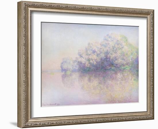 Island of nettles, 1897 (oil on canvas)-Claude Monet-Framed Giclee Print