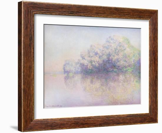 Island of nettles, 1897 (oil on canvas)-Claude Monet-Framed Giclee Print