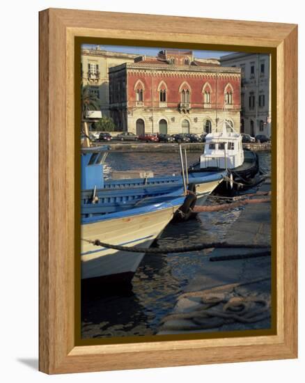 Island of Ortygia, Syracuse, Sicily, Italy, Mediterranean-Sheila Terry-Framed Premier Image Canvas