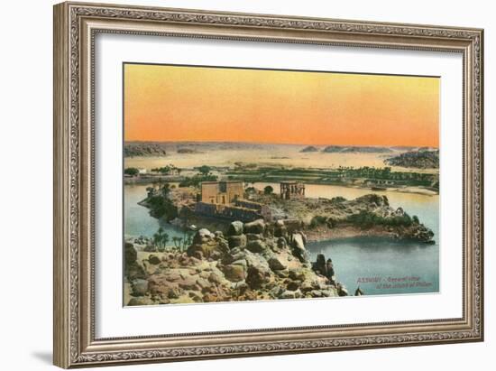 Island of Philae, Aswan, Nile-null-Framed Art Print