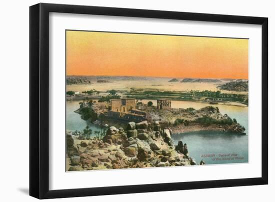 Island of Philae, Aswan, Nile-null-Framed Art Print