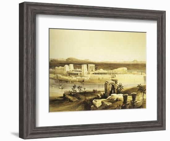 Island of Philae in Upper Egypt, Lithograph, 1838-9-David Roberts-Framed Giclee Print