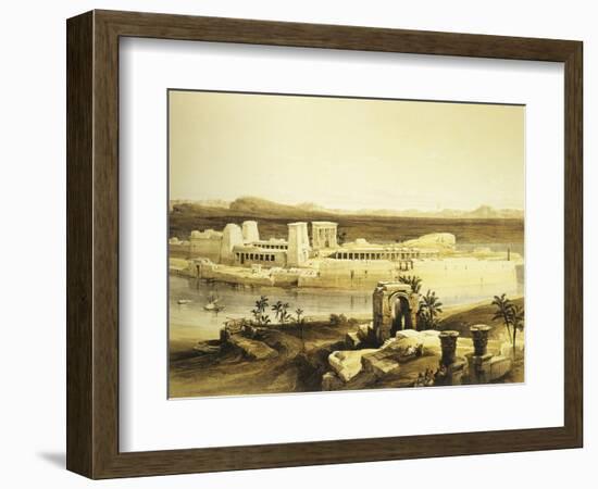 Island of Philae in Upper Egypt, Lithograph, 1838-9-David Roberts-Framed Giclee Print