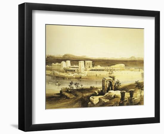 Island of Philae in Upper Egypt, Lithograph, 1838-9-David Roberts-Framed Giclee Print