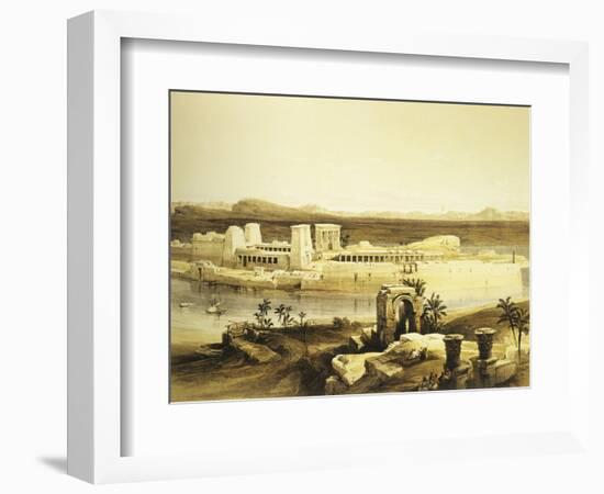 Island of Philae in Upper Egypt, Lithograph, 1838-9-David Roberts-Framed Giclee Print