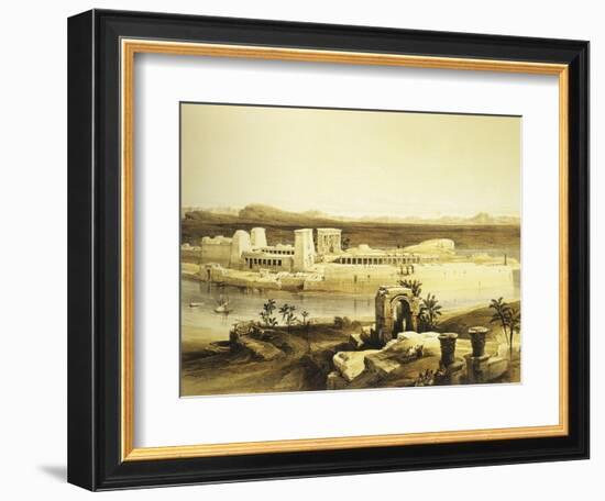 Island of Philae in Upper Egypt, Lithograph, 1838-9-David Roberts-Framed Giclee Print