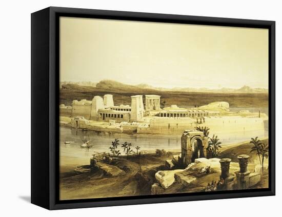 Island of Philae in Upper Egypt, Lithograph, 1838-9-David Roberts-Framed Premier Image Canvas