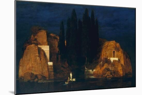 Island of the Dead, by Arnold Bocklin, 1880, Swiss Romantic/Symbolist Painting, Oil on Wood. A Drap-Everett - Art-Mounted Art Print