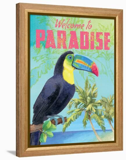 Island Time Toucan II-Beth Grove-Framed Stretched Canvas