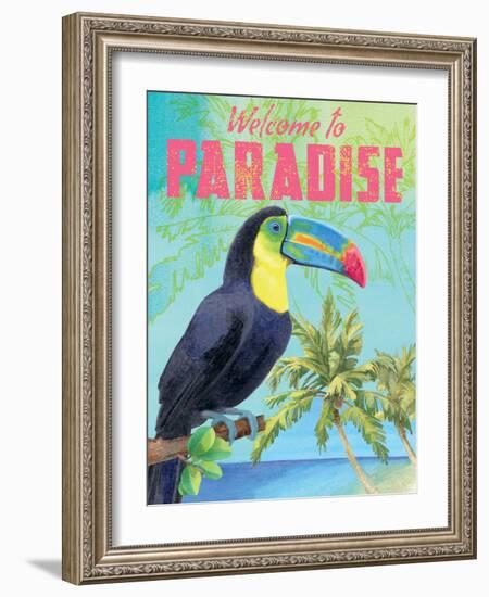 Island Time Toucan II-Beth Grove-Framed Art Print