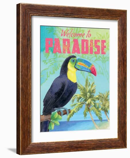 Island Time Toucan II-Beth Grove-Framed Art Print