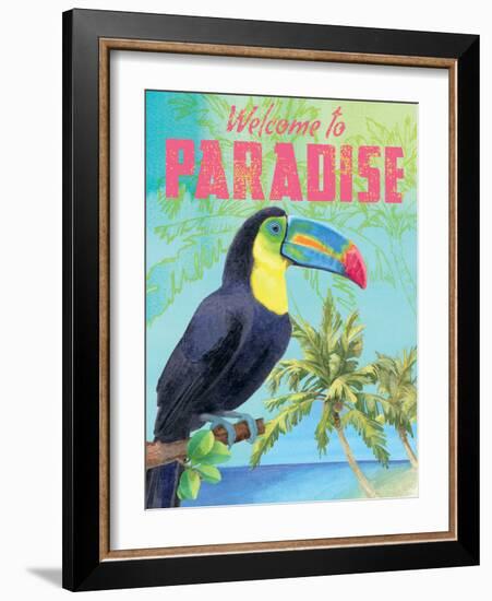 Island Time Toucan II-Beth Grove-Framed Art Print