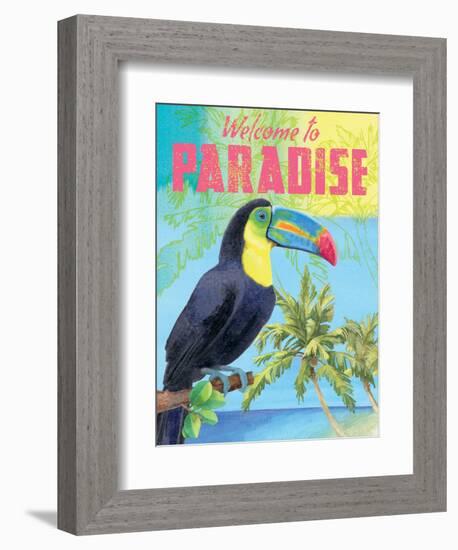 Island Time Tucan II Bright-Beth Grove-Framed Premium Giclee Print