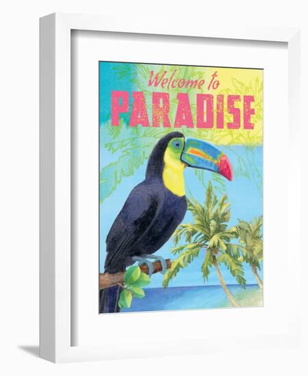 Island Time Tucan II Bright-Beth Grove-Framed Premium Giclee Print