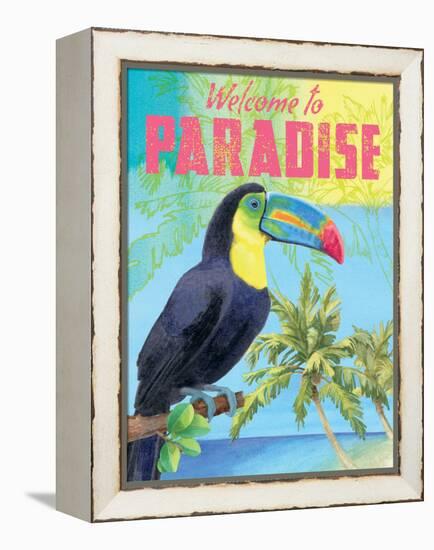 Island Time Tucan II Bright-Beth Grove-Framed Stretched Canvas